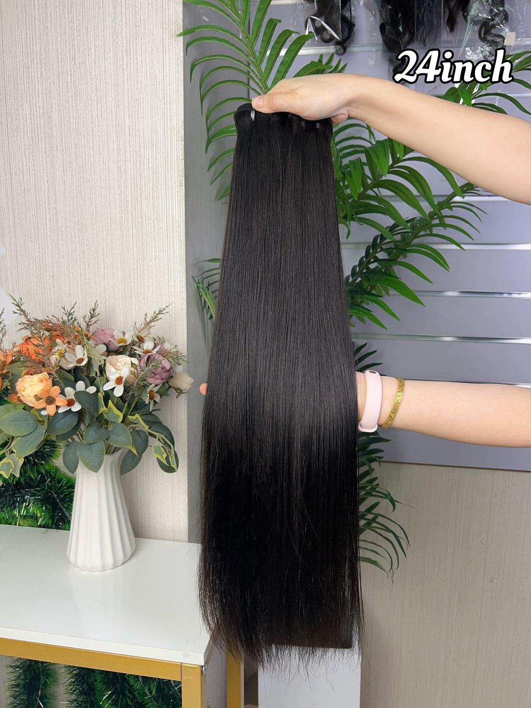 Wholesale Hot Selling Remy Quality Straight Bundle 100g Per Pack Super Double Drawn Hair Extension 100% Human Hair
