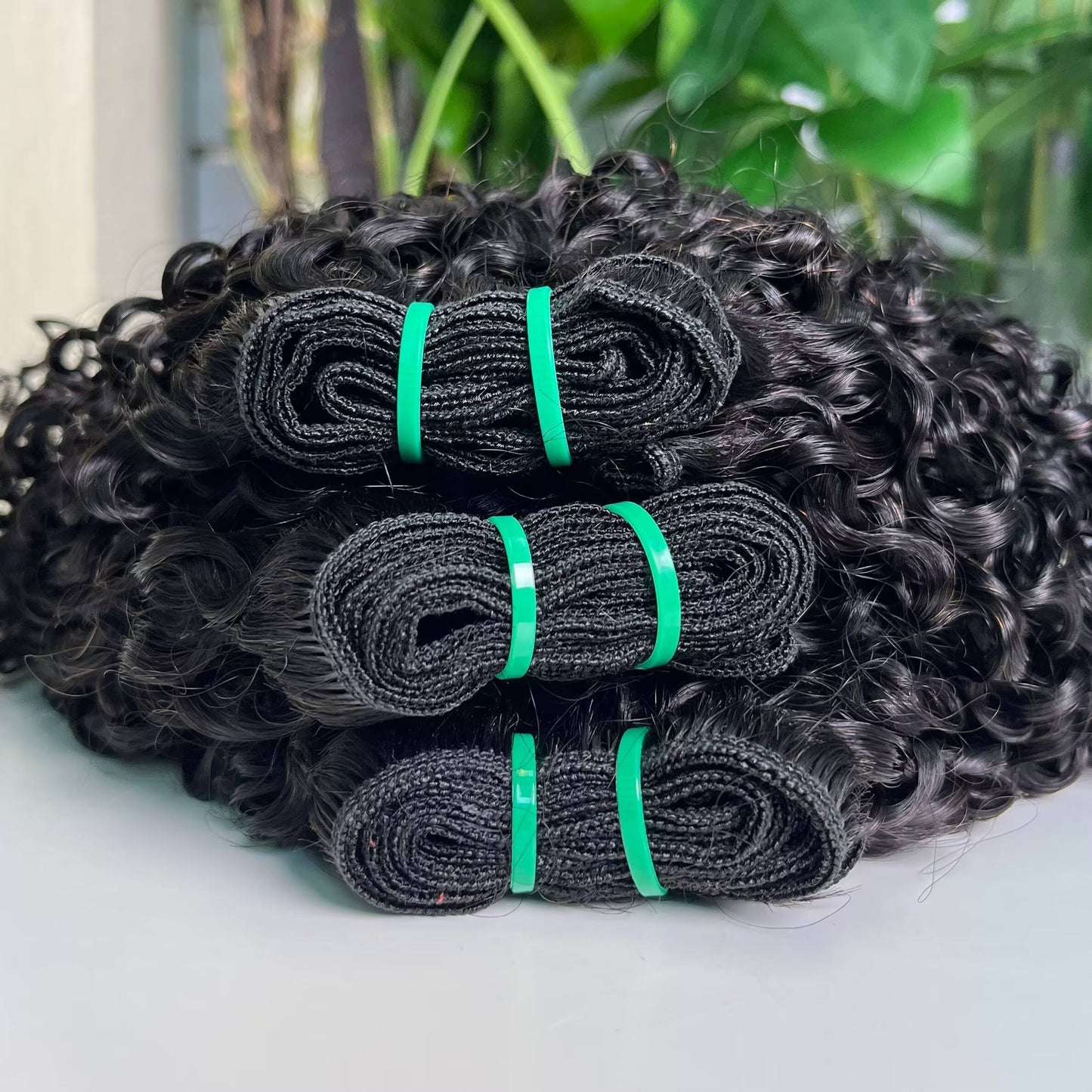 12a Wholesale Hot Selling Pixie Hair Bundle 100g Per Pack Double Drawn Pissy Curly Hair Extension 100% Human Hair