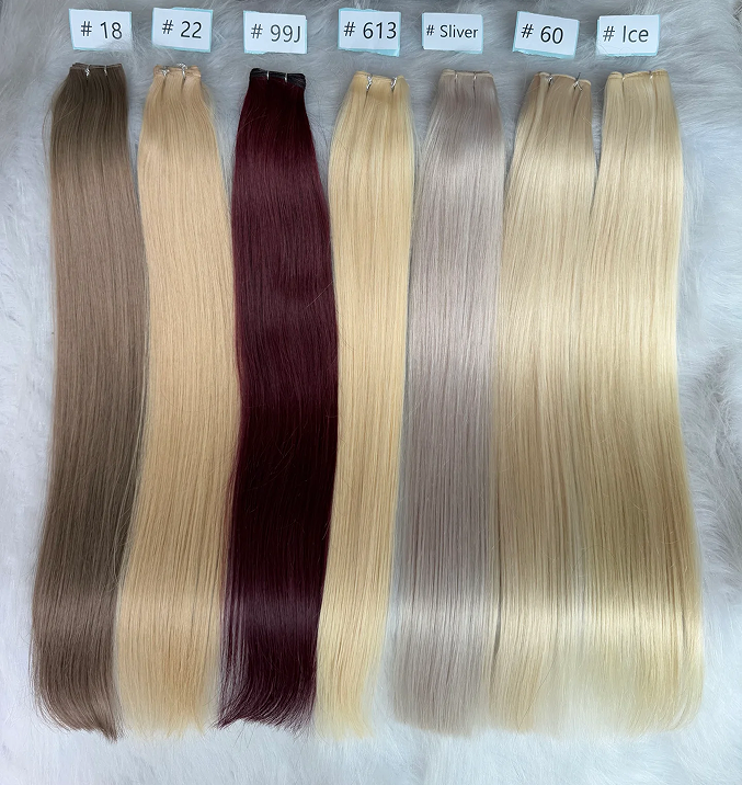 Top quality Luxe Virgin Human Hair color genius Weft
