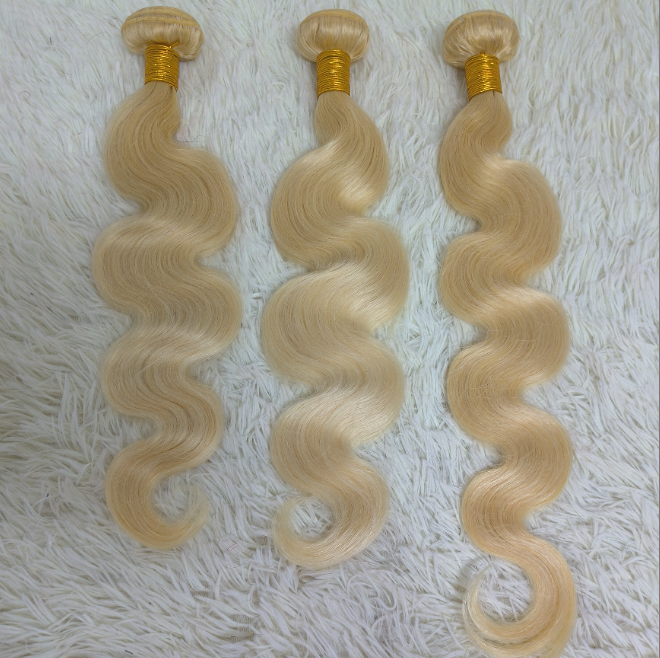 Factory Direct Cheap Full Head 3pcs European Human Hair Long Natural 613 Blonde Hair Extensioin