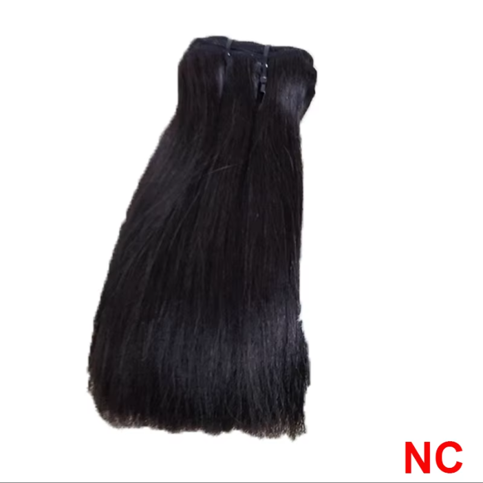 Bone Straight Human Hair Bundles with 2x6 Lace Closure Color Vietnam Super Double Draw Raw Hair Bundles Extention