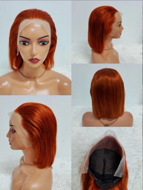 10, 12inch Promotion 13x4 Lace Frontal Straight Hair Bob Wig 6 Colors Available 100% Human Wigs Remy Hair Brazilian Wigs