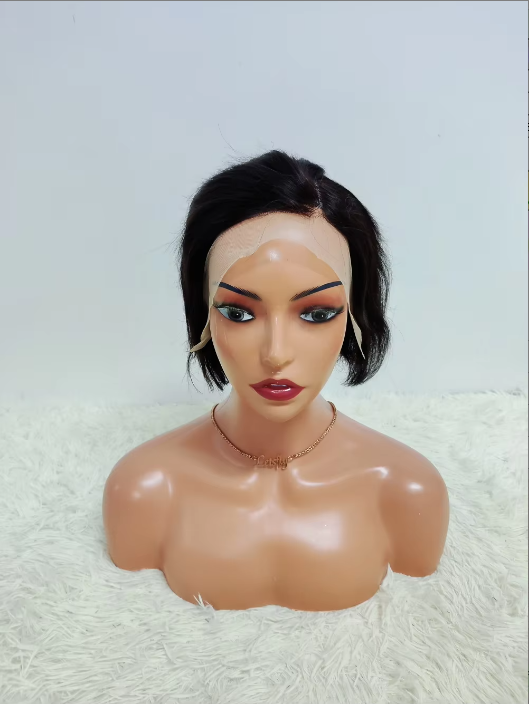 Promotion 10$ Pixie Straight 13x4 Lace Frontal Wigs Wholesale Brazilian Wigs 100% Human Hair Wigs for Black Woman