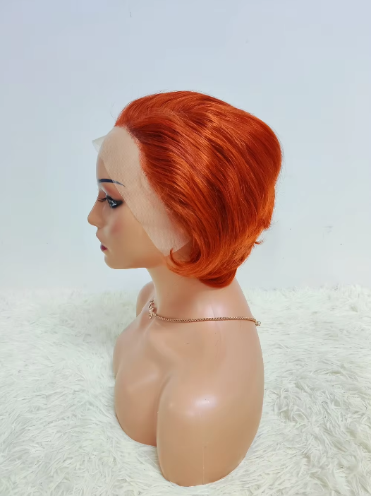 Promotion 10$ Pixie Straight 13x4 Lace Frontal Wigs Wholesale Brazilian Wigs 100% Human Hair Wigs for Black Woman