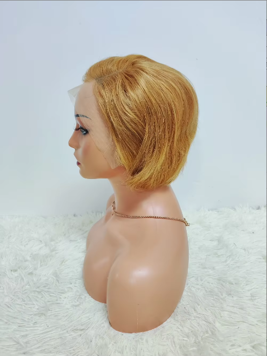 Promotion 10$ Pixie Straight 13x4 Lace Frontal Wigs Wholesale Brazilian Wigs 100% Human Hair Wigs for Black Woman