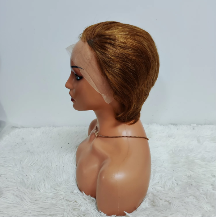 Promotion 10$ Pixie Straight 13x4 Lace Frontal Wigs Wholesale Brazilian Wigs 100% Human Hair Wigs for Black Woman