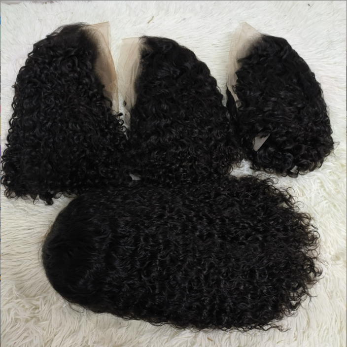 Promotion Fuller 200% Straight and Water Wave Bob Wigs 13x4 Lace Frontal Virgin Human Hair 10 12 14 16 Inch Wholesale Cheap Wigs