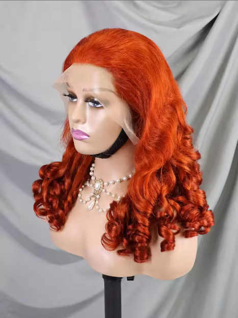 13*4 Loose Wave 300% Wholesale Full Lace Frontal Wig for Black Women Brazilian Highlight Color Lace Front Wigs