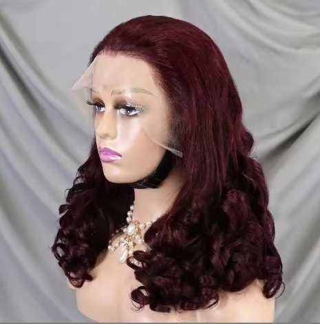 13*4 Loose Wave 300% Wholesale Full Lace Frontal Wig for Black Women Brazilian Highlight Color Lace Front Wigs