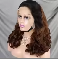 13*4 Loose Wave 300% Wholesale Full Lace Frontal Wig for Black Women Brazilian Highlight Color Lace Front Wigs