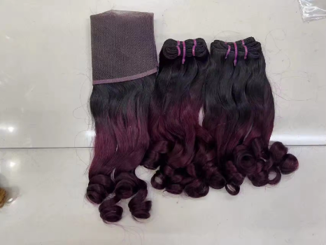 12A SDD Cuticle Alinged Raw Virgin Hair Extensions 1B30, 1B/bug, P427 Colored Unprocessed Pixie Curly Human Hair Weave