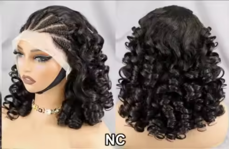 250% 13x4 Lace Frontal Braid Loose Human Wigs Wholesale Natural Colored Raw Virgin Hair Wigs with Closure