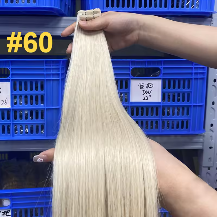 Real Human Hair Double Drawn Genius Weft Brazilian Remy Straight Human Hair Genius Weft Hair Extensions