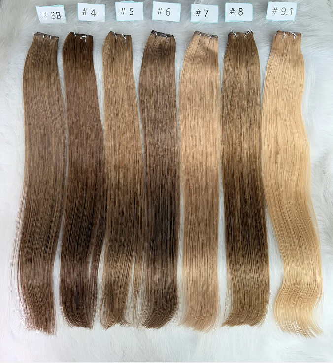 Top quality Luxe Virgin Human Hair color genius Weft