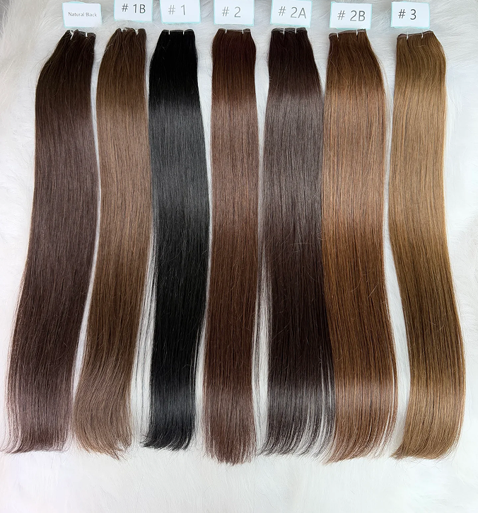 Top quality Luxe Virgin Human Hair color genius Weft