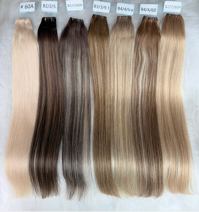 Top quality Luxe Virgin Human Hair color genius Weft