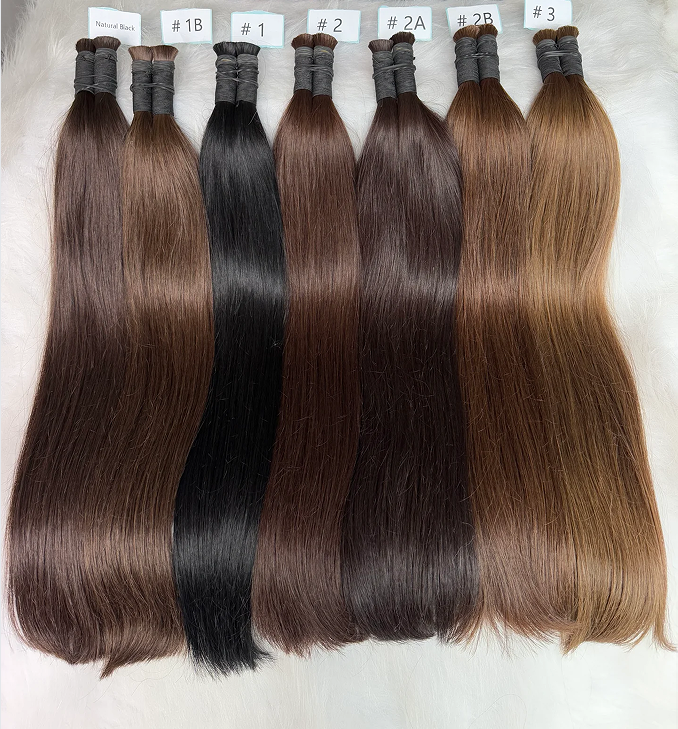 Top quality Luxe Virgin Human Hair color Bulk for Braiding