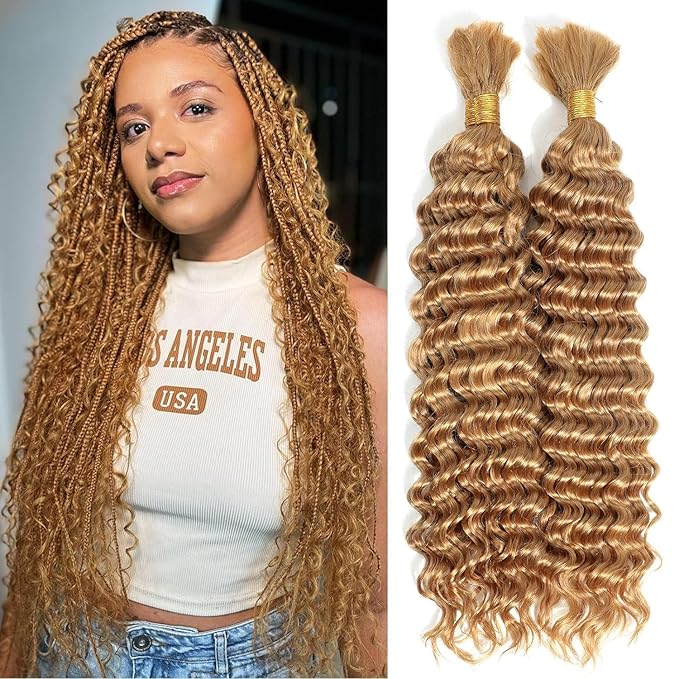 Ulike Wig Deep Wave Bulk 100% Raw Human Hair Braiding Hair 100g