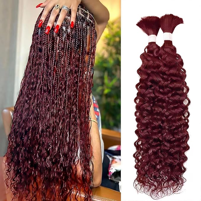 Ulike Wig Deep Wave Bulk 100% Raw Human Hair Braiding Hair 100g