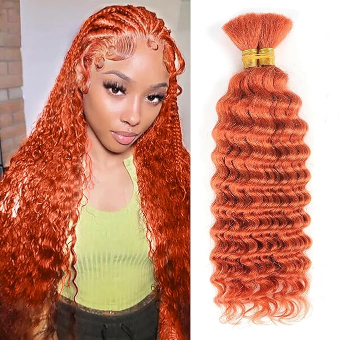 Ulike Wig Deep Wave Bulk 100% Raw Human Hair Braiding Hair 100g