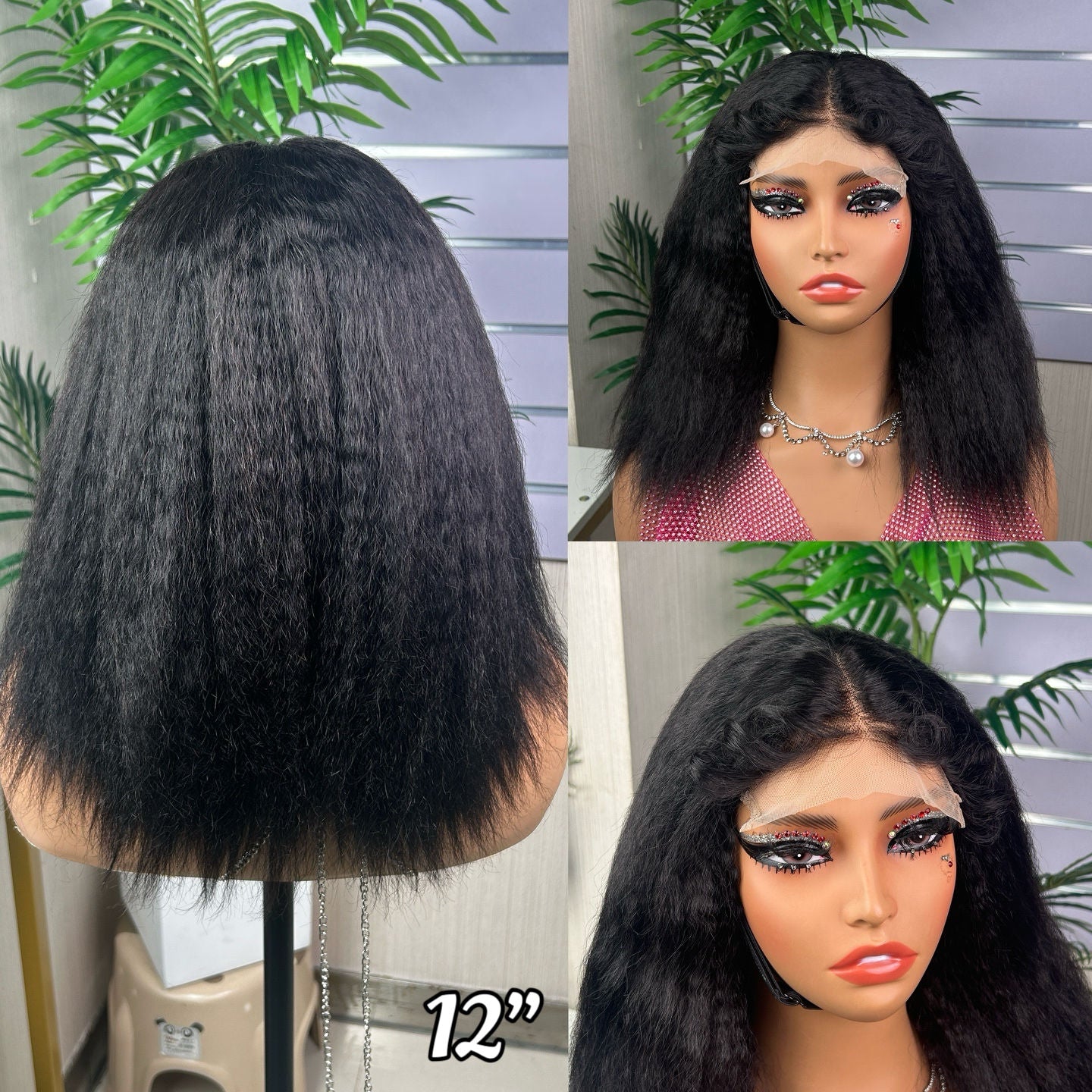 Factory Price Wig SDD 12-26 Inches Yaki Straight Glueless 5*5 Lace Closure Wig