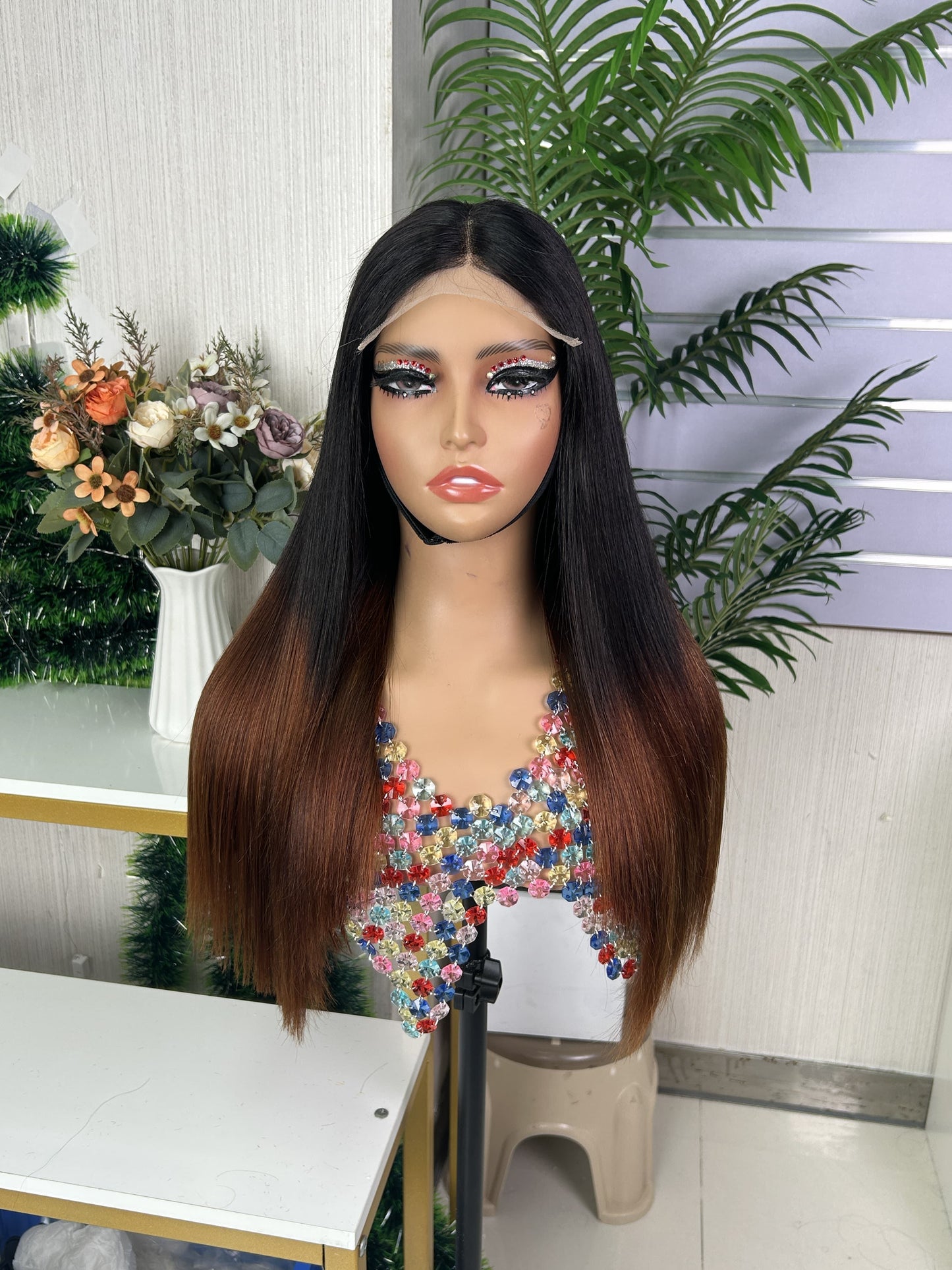 SDD 5x5 Bone Straight Wig Super Double Drawn Wig 100% Glueless Wig Vietnam Bone Straight