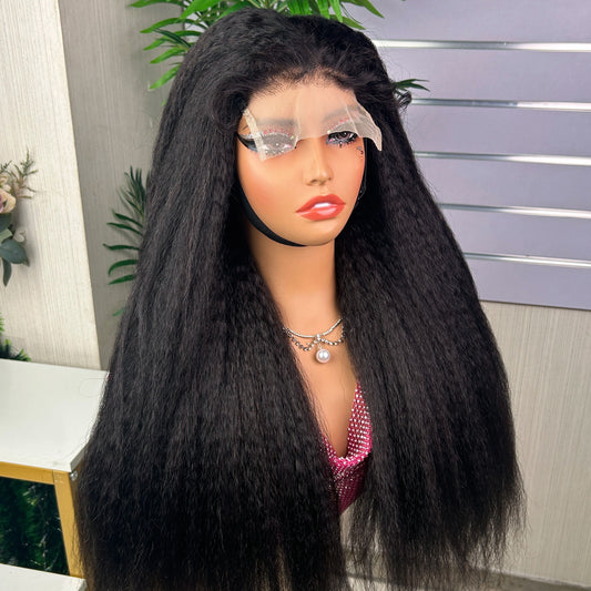 Factory Price Wig SDD 12-26 Inches Yaki Straight Glueless 5*5 Lace Closure Wig