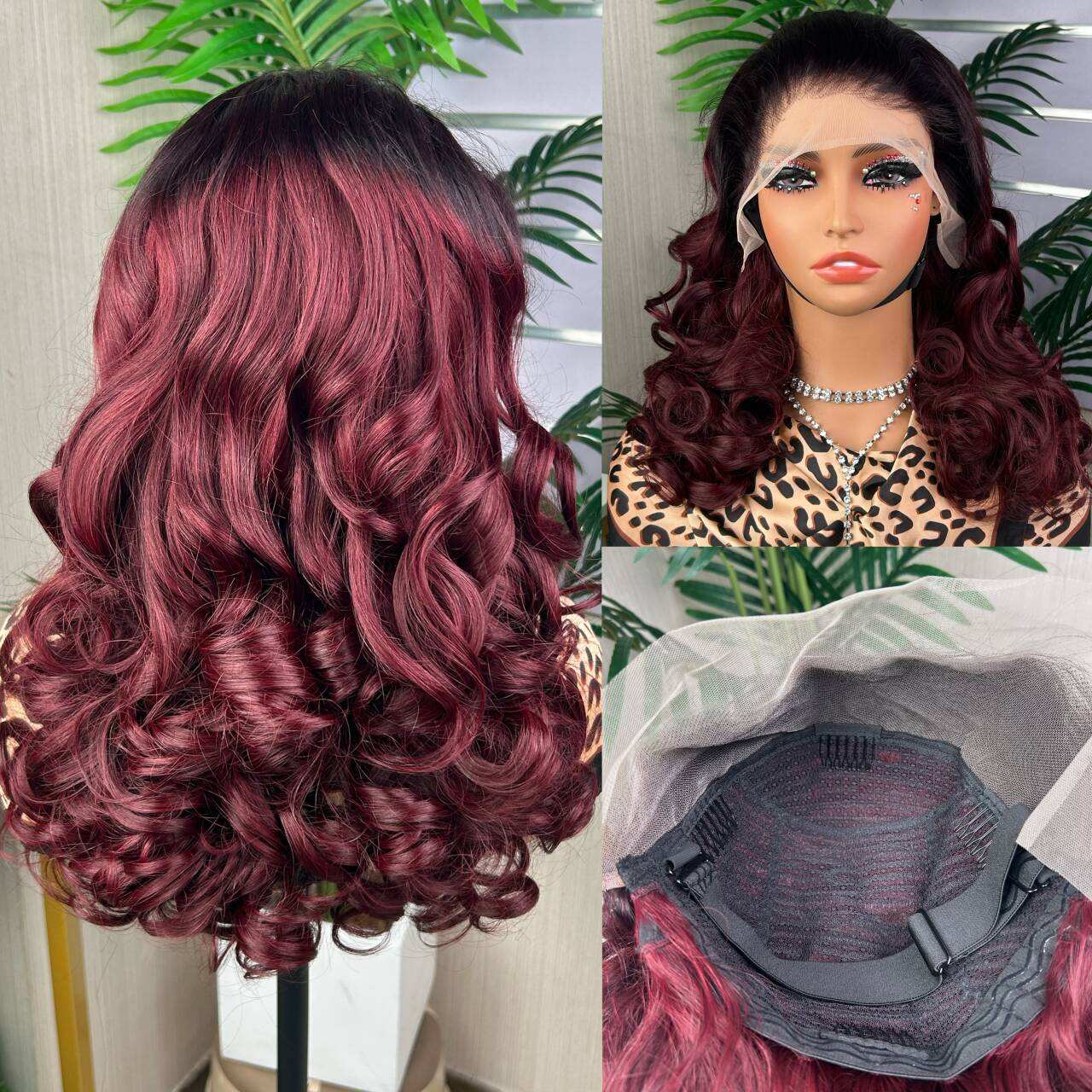 High Quality and Full Density Bouncy Loose Curl SDD Super Double Drawn Full Frontal Wig Human Hair 300% Density
