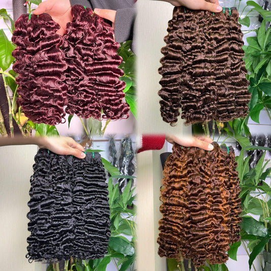 Double Drawn Burmese Curls Natural Color Hot Selling Good Quality Donor Hair Virgin Human Best Quality