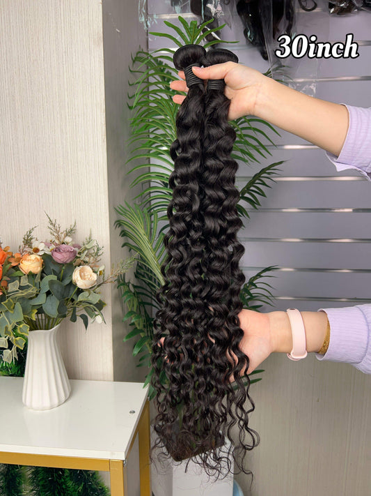 Wholesale Hot Selling Water Wave Bundle 100g Per Pack Super Double Drawn Hair Extension 100% Human Hair