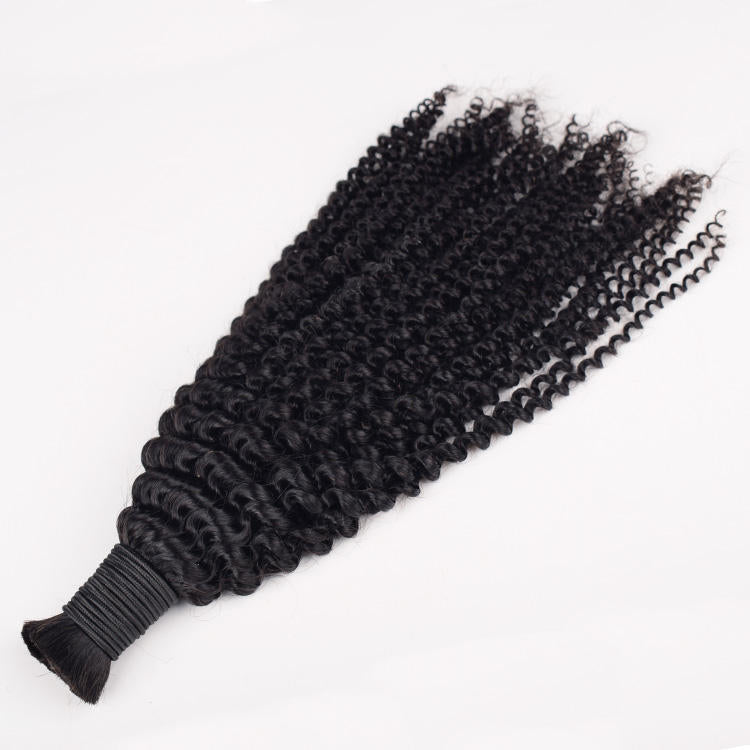 Raw Hair Unprocessed Donor Afro Kinky Curly Wholesale Bulk Human Braiding Hair Sale Brazilian Hair for Wigs