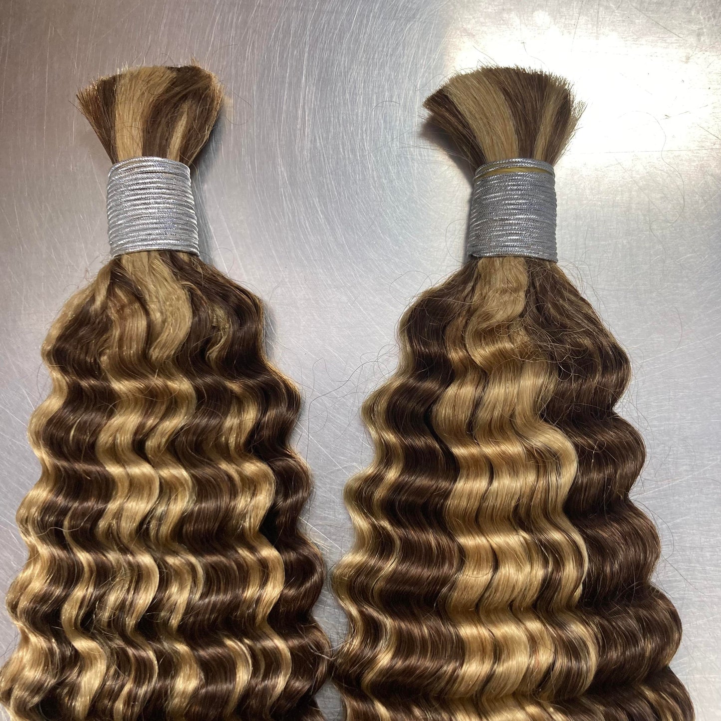 100% Top Quality Super Double Drawn #4/27 Deep Wave Multiple Colors & Textures Human Hair Extensions for Braiding