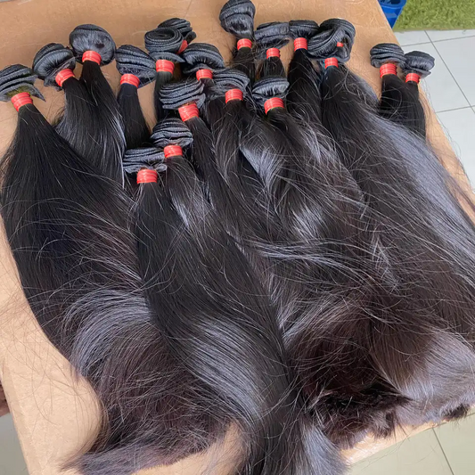 Grade 12A Full Hair Bundle 100% Original Human Hair Weft Raw Virgin Hair Weaves Natural Color