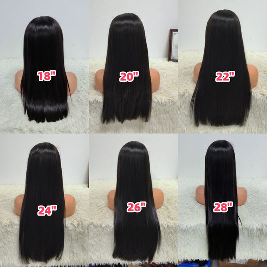 Promotion 12A Grade SDD Wigs Raw Virgin Hair 13x4 Frontal Lace Wigs No Tangled Silky Fuller Bone Straight Hair Wig