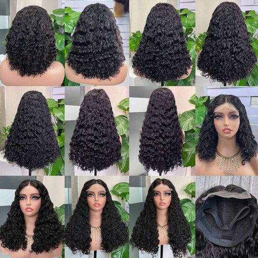 SDD Water Wave 5*5 Wig Super Double Drawn Vietnam 100% Human Hair Luxury Wig