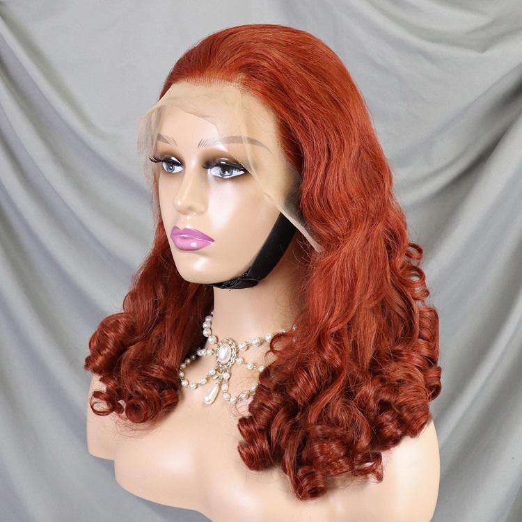 13*4 Loose Wave 300% Wholesale Full Lace Frontal Wig for Black Women Brazilian Highlight Color Lace Front Wigs