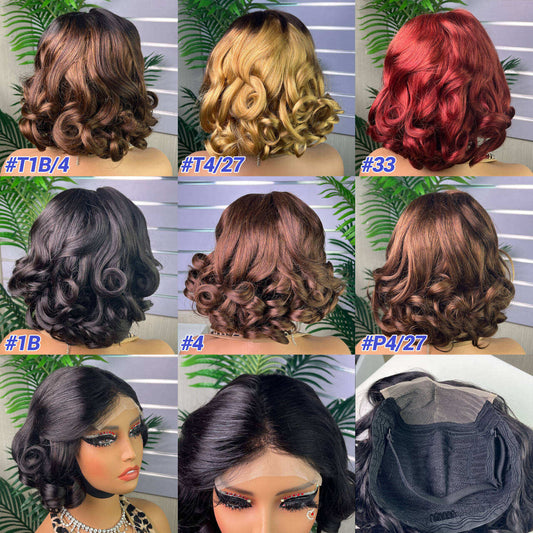 100% Virgin Human Hair High Density 12A 5*5 Vietnam SDD Bouncy WIg Brazilian Peruvian Super Double Drawn Gluesss Wig