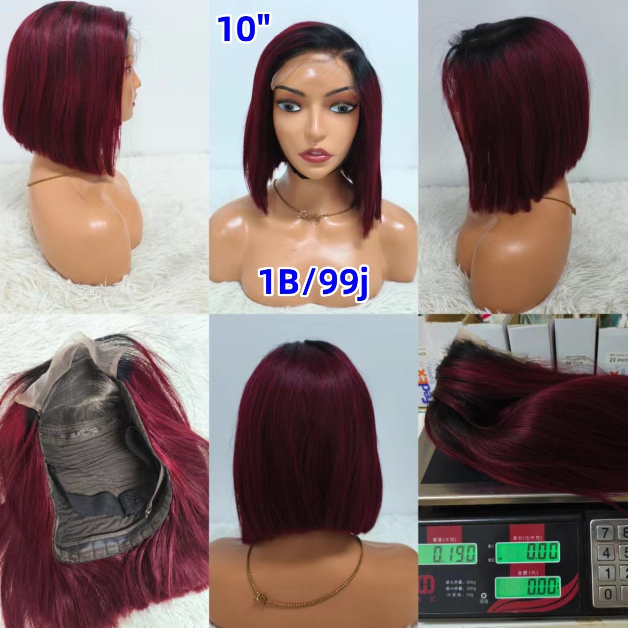 Promotion Glueless Wigs 12A SDD Double Drawn C Part 5x5 Lace Closure Bob Wigs 8 10 12 14 Inch 100% Human Hair Wholesale
