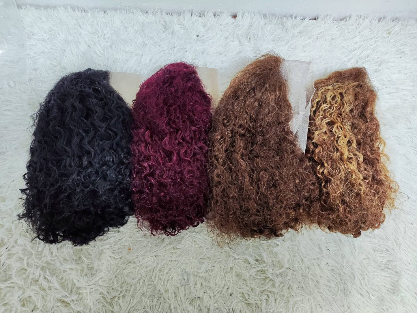 22$ 150gram Promotion 13x4 Full Lace Frontal Water Wave Bob Wigs Raw Burmese Curly Hair Natural Curly Human Hair Wigs