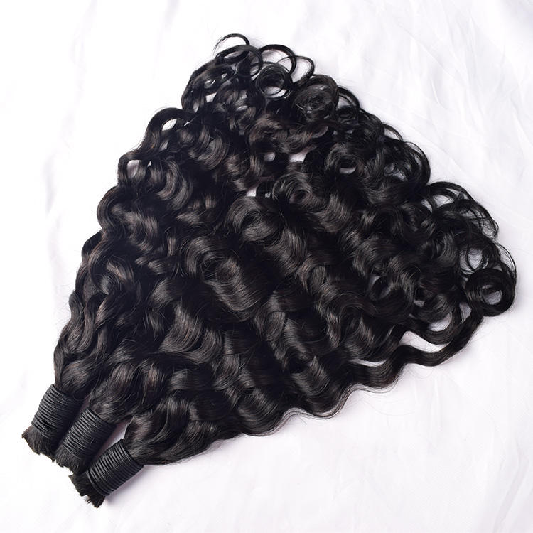 100% Raw Human Hair Bulk Italian Curly Virgin Cuticle Aligned Braiding Hair Braids Hair Extension for Black People
