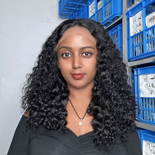 SDD 13x4 Frontal Wig 100% Human Hair Full Density 18 Inches Glueless Wig Super Double Drawn Quality