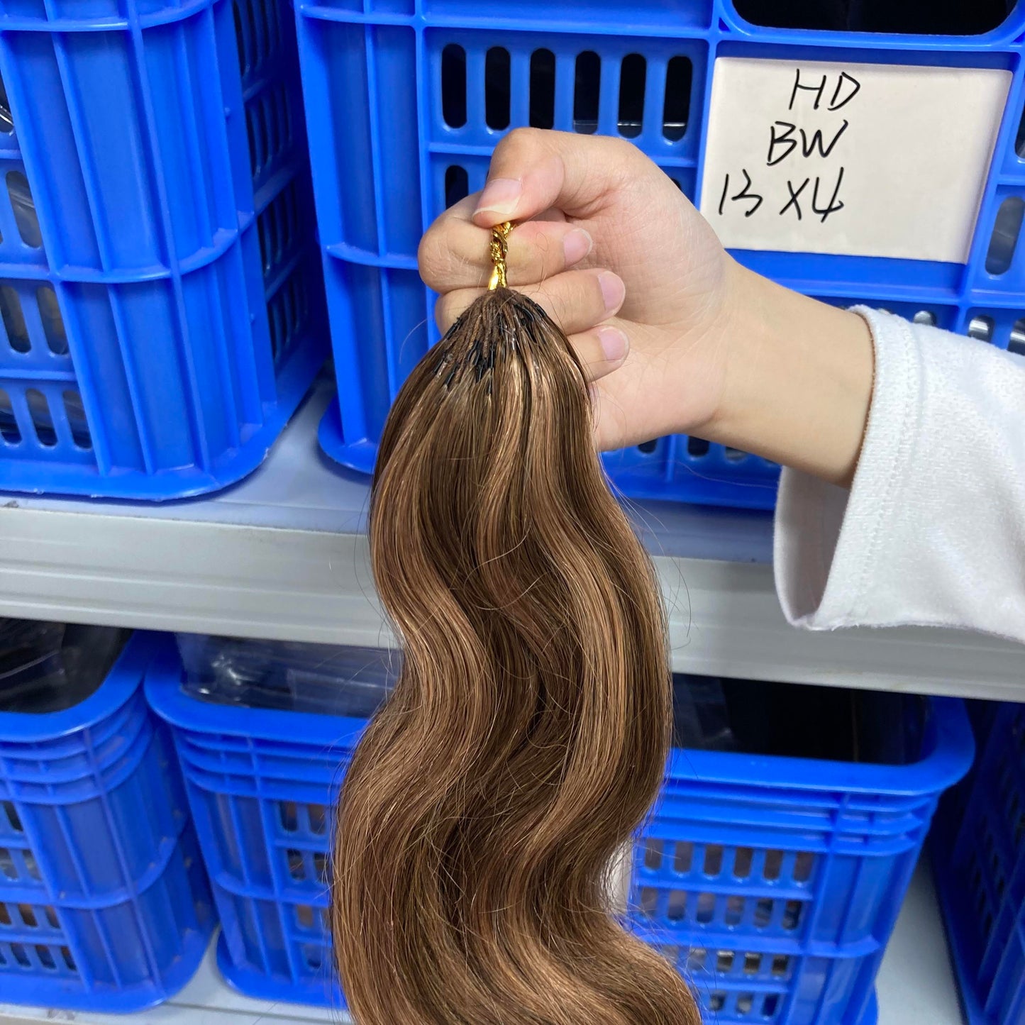Hot Sale 100% Human Hair Unprocessed Price Vietnamese Hair Body Wave Color 4/30 Feathers Crochet Hair for Braiding