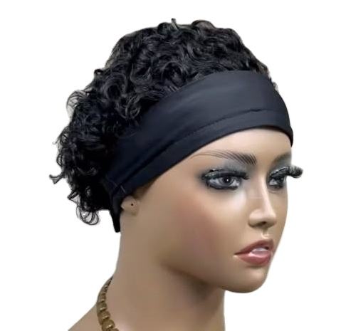 Wholesale Price Headband Curly Wigs Human Hair Curly Virgin Raw Glueless Wig for Black Women Ready to Ship
