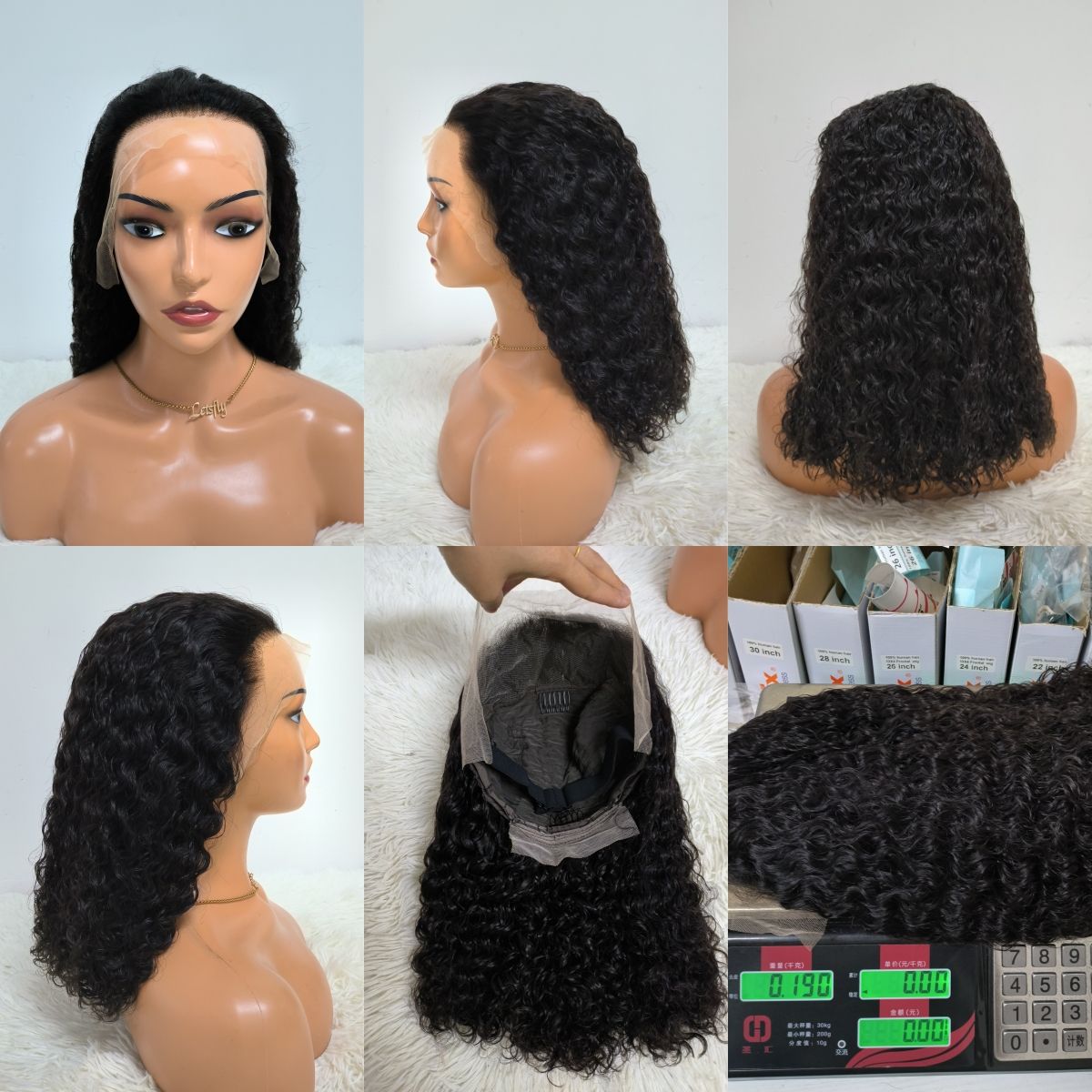 Promotion Fuller 200% Straight and Water Wave Bob Wigs 13x4 Lace Frontal Virgin Human Hair 10 12 14 16 Inch Wholesale Cheap Wigs
