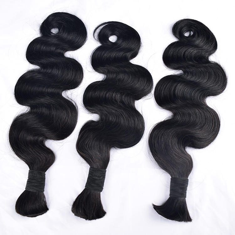 Hair Expression Braiding Hair Wholesale Body Wave Bulk Human Hair Extensions for Braiding Hair Natural Color
