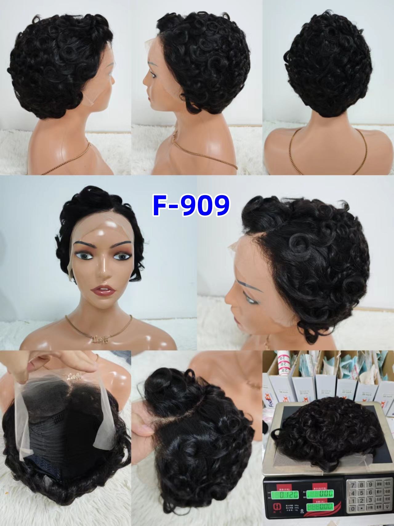 17$ Promotion Gray Color Pixie Wigs 13x4 Lace Full Frontal 100% Human Hair Short Cut Wigs Wholesale for Black Woman 130gram
