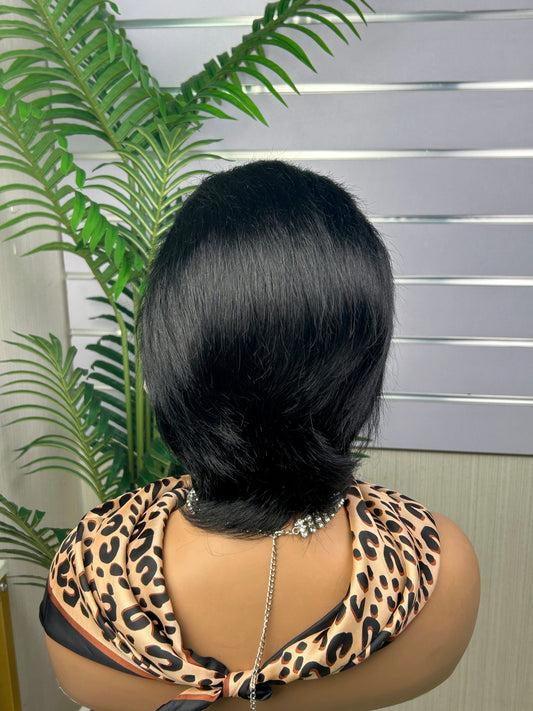 13x4 Lace Pixiel Cut Wig Breathable Cap Wigs 100% Human Hair Lace Frontl for Women
