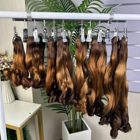 Wholesale Hot Selling Bouncy Hair Bundle 100g Per Pack Double Drawn Pissy Curly Hair Extension 100% Human Hair
