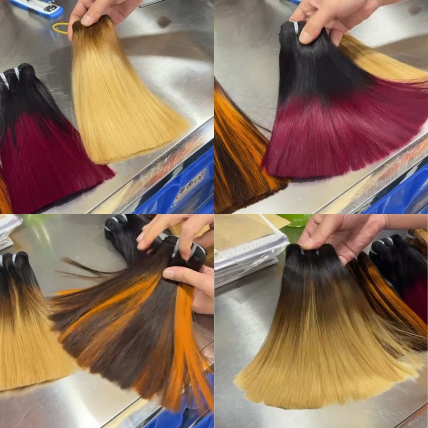 Bone Straight Human Hair Bundles with 2x6 Lace Closure Color Vietnam Super Double Draw Raw Hair Bundles Extention