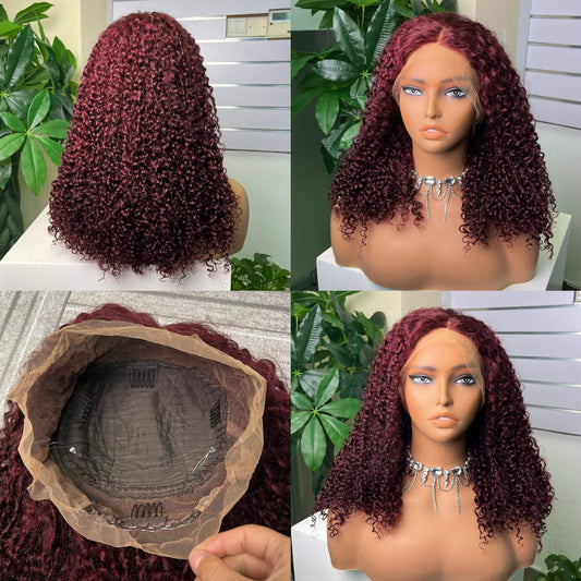 360 Frontal Pixie Curl Wig Glueless Wig 100% Human hair